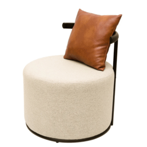 Round Accent Chair – Metal Frame